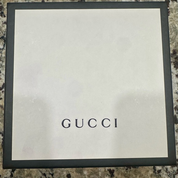 Gucci Black Belt with Gold GG Buckle AUTHENTIC - Picture 4 of 5